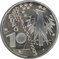 BRD 10 Euro 2003 D 100 Jahre Deutsches Museum Silber*
