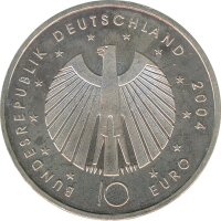 BRD 10 Euro 2004 J FIFA Fussball-WM 2006 Silber*