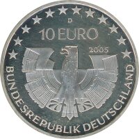 BRD 10 Euro 2005 D Bayerischer Wald Silber*