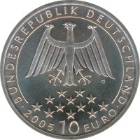 BRD 10 Euro 2005 G Friedrich von Schiller Silber*