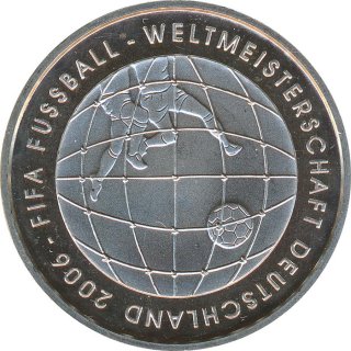 BRD 10 Euro 2005 D FIFA Fussball-WM 2006 Silber*