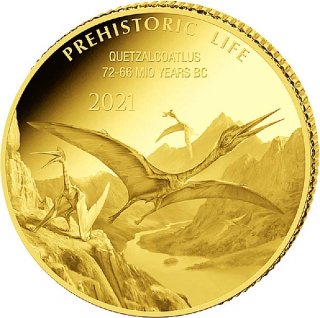 Kongo 2021 - Quetzalcoatl 0,5 Gramm Gold