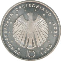 BRD 10 Euro 2004 G FIFA Fussball-WM 2006 Silber*