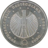 BRD 10 Euro 2005 A FIFA Fussball-WM 2006 Silber*