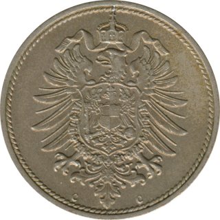 Deutsches Reich 10 Pfennig 1874 C*