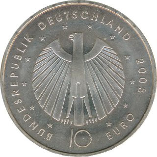 BRD 10 Euro 2003 F FIFA Fussball-WM 2006 Silber*