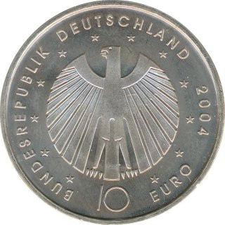 BRD 10 Euro 2004 A FIFA Fussball-WM 2006 Silber*