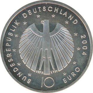 BRD 10 Euro 2004 D FIFA Fussball-WM 2006 Silber*