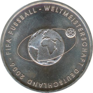 BRD 10 Euro 2004 F FIFA Fussball-WM 2006 Silber*