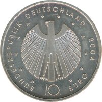 BRD 10 Euro 2004 F FIFA Fussball-WM 2006 Silber*