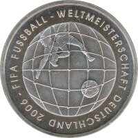 BRD 10 Euro 2005 G FIFA Fussball-WM 2006 Silber*