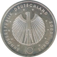 BRD 10 Euro 2005 G FIFA Fussball-WM 2006 Silber*