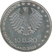 BRD 10 Euro 2009 F Leichtathletik-WM Silber*