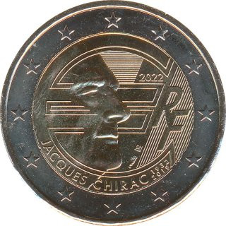 Frankreich 2 Euro 2022 - Jacques Chirac*