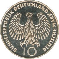 BRD 10 DM 1972 D Olympische Spiele J. 405 Silber PP*