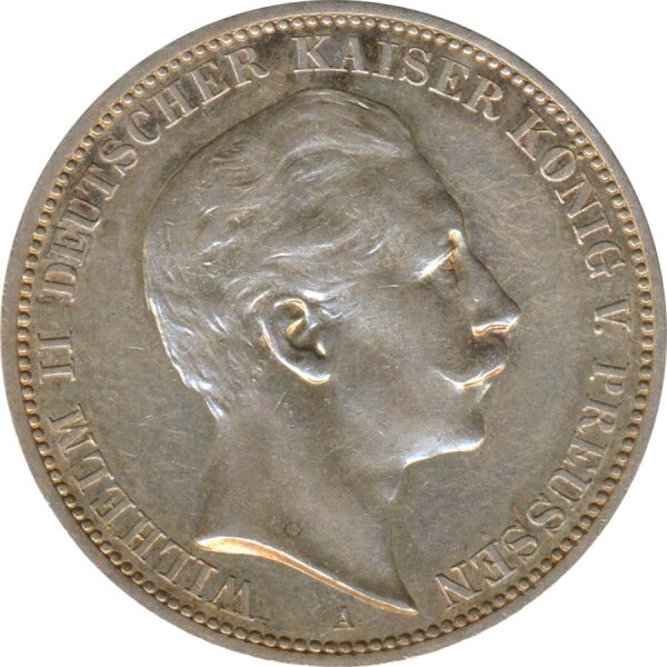 Preussen 3 Mark 1912 A Wilhelm II Silber*