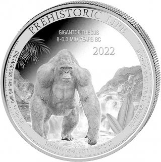 Kongo 2022 - Gigantopithecus 1 Oz Silber*