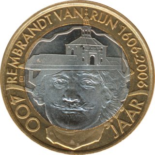 Stadt Leiden 1 Euro 2006 Rembrandt van Rijn Regionalgeld*