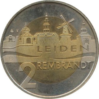Stadt Leiden 2 Euro 2006 Rembrandt van Rijn Regionalgeld*