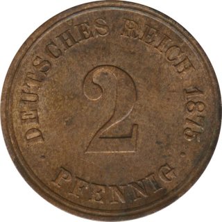 Deutsches Reich 2 Pfennig 1875 J*