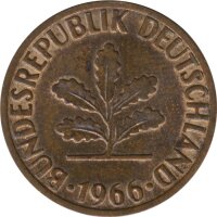 BRD 2 Pfennig 1966 G Eichenzweig J.381*