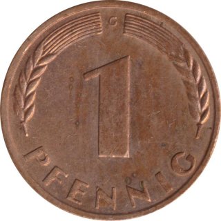 BRD 1 Pfennig 1950 G Eichenzweig J.380*