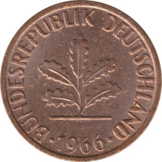 BRD 1 Pfennig 1966 J Eichenzweig J.380*