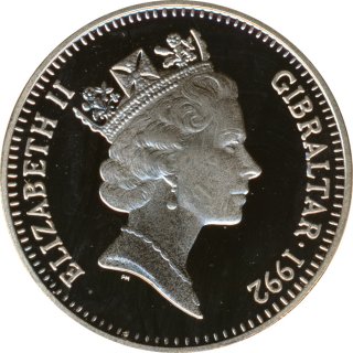 Gibraltar 2,8 Ecu 1992 Ritter zu Pferd PP*