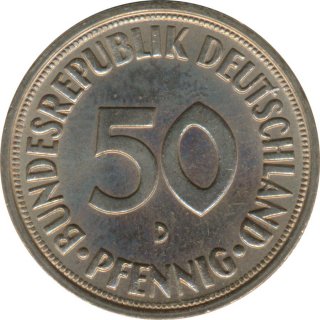 BRD 50 Pfennig 1967 D J.384*