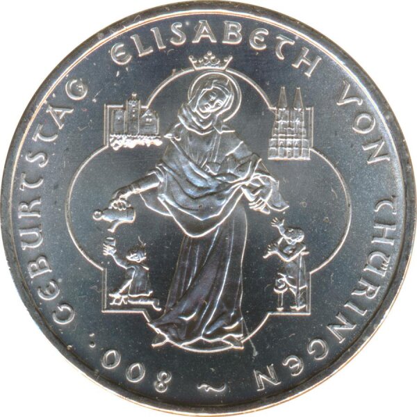 BRD 10 Euro 2007 A Elisabeth von Th&uuml;ringen Silber*