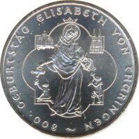 BRD 10 Euro 2007 A Elisabeth von Th&uuml;ringen Silber*