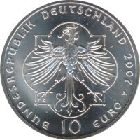 BRD 10 Euro 2007 A Elisabeth von Th&uuml;ringen Silber*