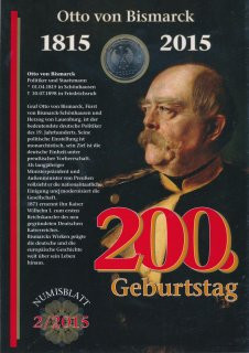BRD 10 Euro 2015 A Otto von Bismarck im Numisblatt*