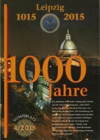 BRD 10 Euro 2015 F 1000 Jahre Leipzig im Numisblatt*