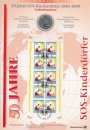 BRD 10 DM 1999 J 50 Jahre SOS-Kinderd�rfer Silber im...