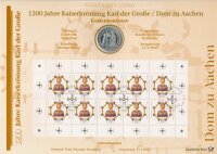 BRD 10 DM 2000 G Karl der Gro&szlig;e Silber im Numisblatt*