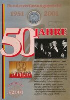 BRD 10 DM 2001 G Bundesverfassungsgericht Silber im...