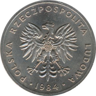 Polen 20 Zlotych 1984 Nominal und Adler*