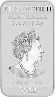 Australien 2022 M&uuml;nzbarren Drache - 1 Oz Silber*