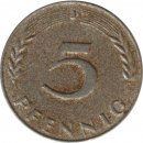 BRD 5 Pfennig 1950 J J.382 ohne Plattierung*