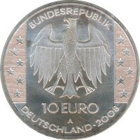 BRD 10 Euro 2008 A Himmelsscheibe von Nebra Silber*