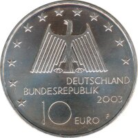 BRD 10 Euro 2003 F Industriekultur Silber*