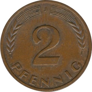 BRD 2 Pfennig 1966 J Eichenzweig J.381*