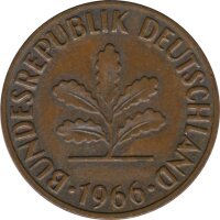 BRD 2 Pfennig 1966 J Eichenzweig J.381*
