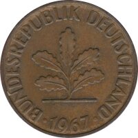 BRD 2 Pfennig 1967 J Eichenzweig J.381*