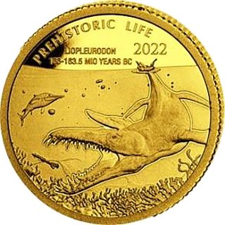 Kongo 2022 - Liopleurodon 0,5 Gramm Gold
