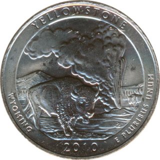 USA Quarter Dollar 2010 D Wyoming - Yellowstone*