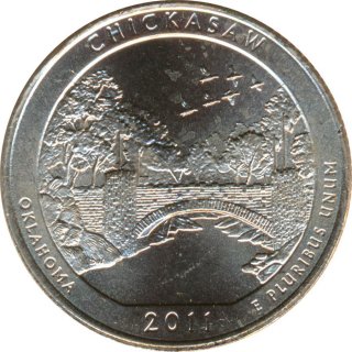 USA Quarter Dollar 2011 P Oklahoma - Chickasaw*