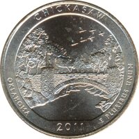 USA Quarter Dollar 2011 P Oklahoma - Chickasaw*