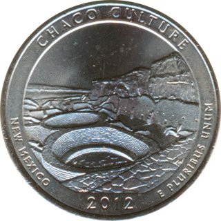 USA Quarter Dollar 2012 D New Mexico - Chaco Kultur*